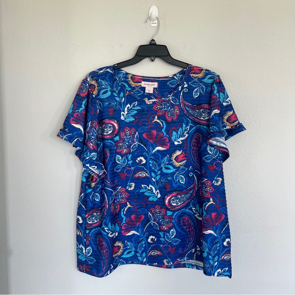 Allison Daley Women Short Sleeve Tee Size 3X NWT